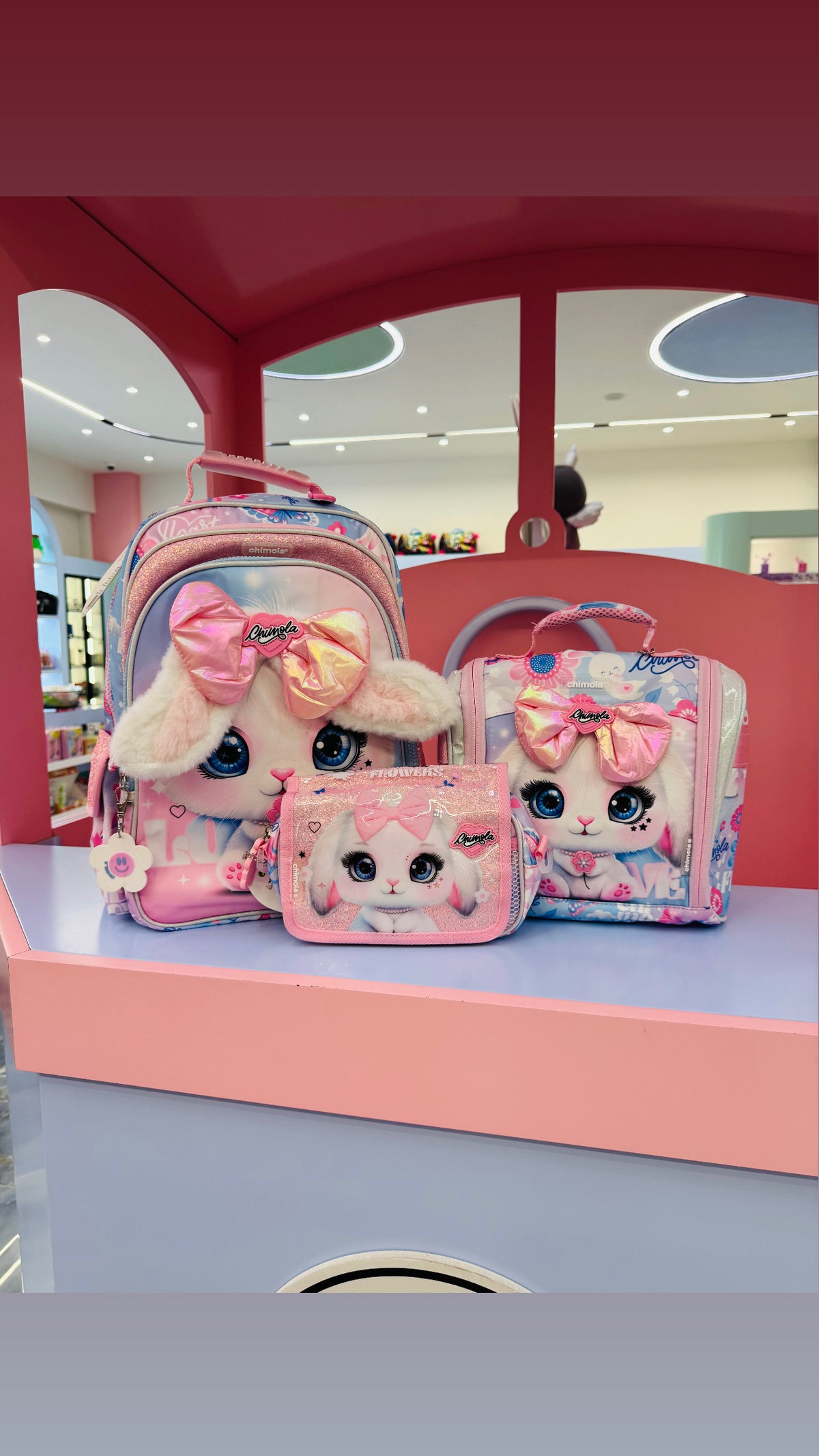 CHIMOLA CUTE CUB RABBIT ÇANTA - BESLENME KALEM ÇANTASI SETİ
