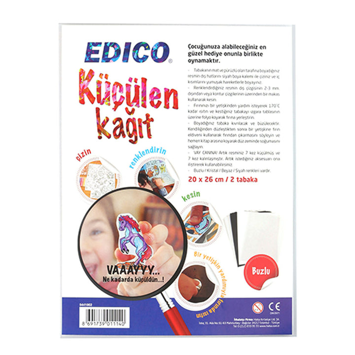 EDİCO 5441002 KÜÇÜLEN KAĞIT BUZLU 20*26CM 2Lİ