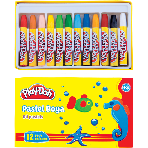 PLAY DOH 12 Lİ PASTEL BOYA KARTONDA