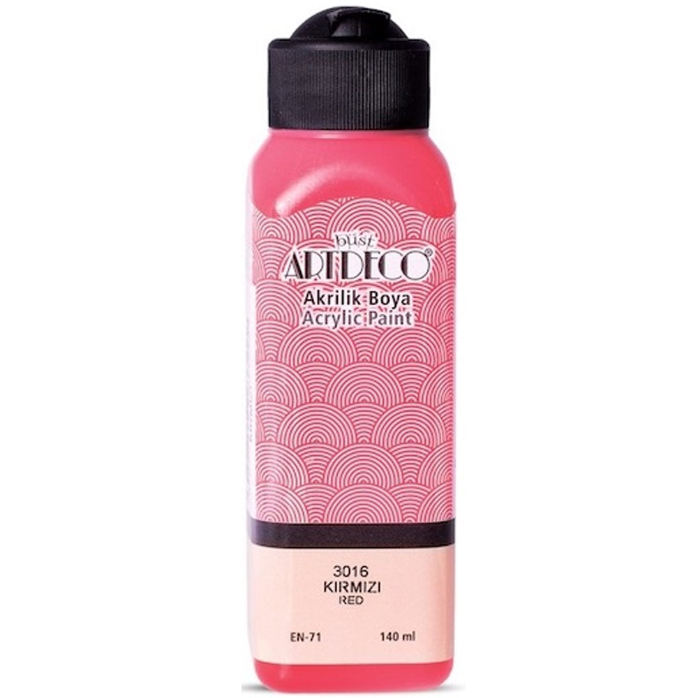 Artdeco Akrilik Boya 140ml Kırmızı 301
