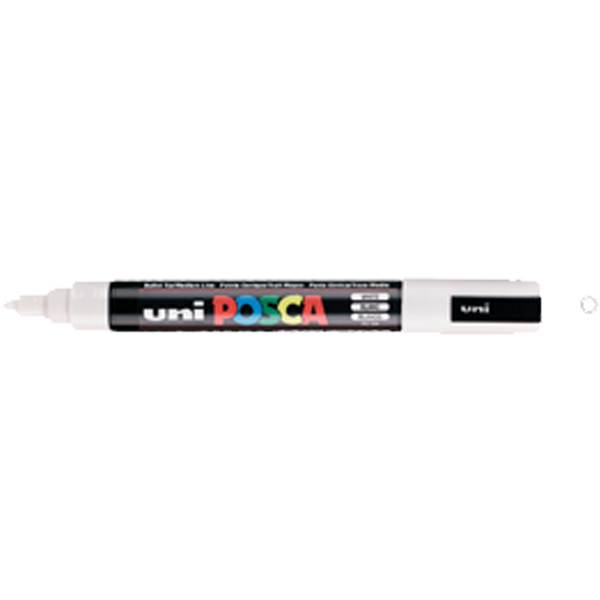 UNİ POSCA 1.8‐2.5 SU BAZLI BOYAMA MARKÖRÜ BEYAZ N