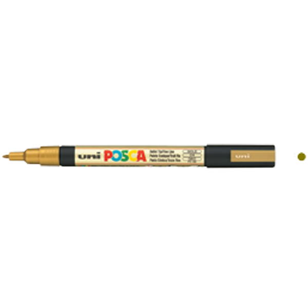 UNİ POSCA 0.9‐1.3 SU BAZLI BOYAMA MARKÖRÜ ALTIN N