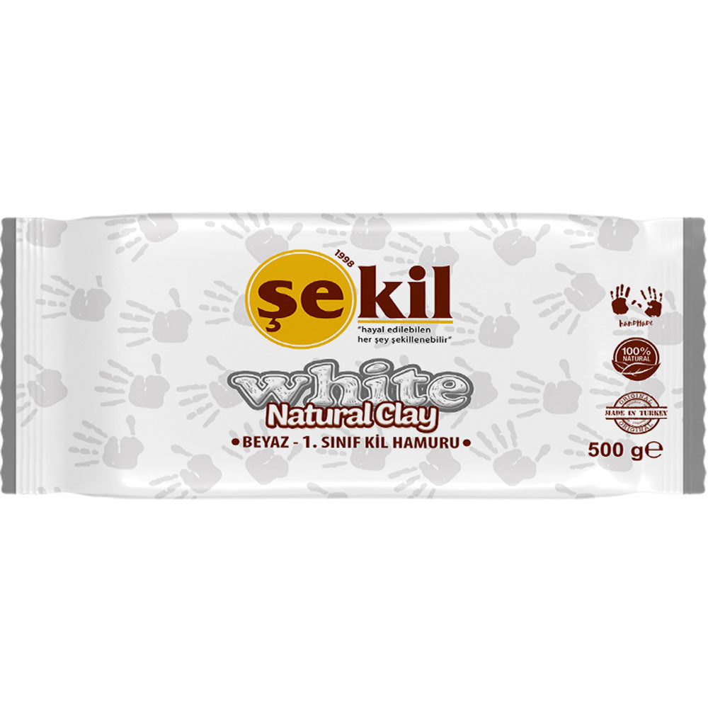 ŞEKİL SERAMİK HAMURU BEYAZ 500 GR.