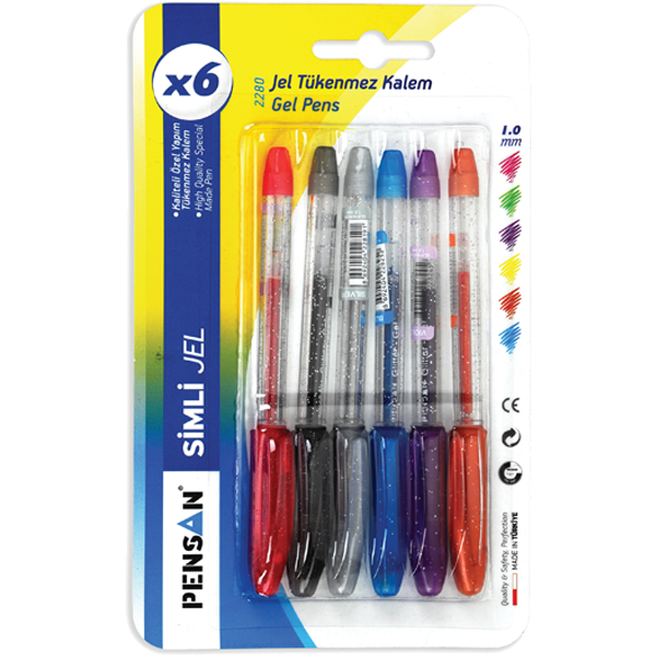 PENSAN SİMLİ GLİTTER PEN GREEN