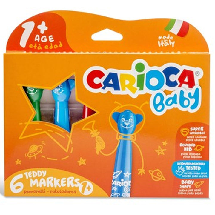 CARIOCA 42815 TEDDY JUMBO BEBEK KEÇELİ KALEM 6LI