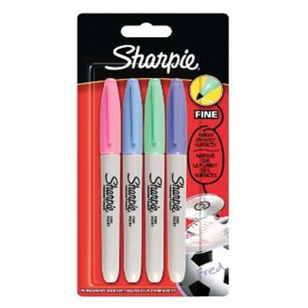 SHARPİE MARKÖR PERMANENT FİNE PASTEL 4'LÜ
