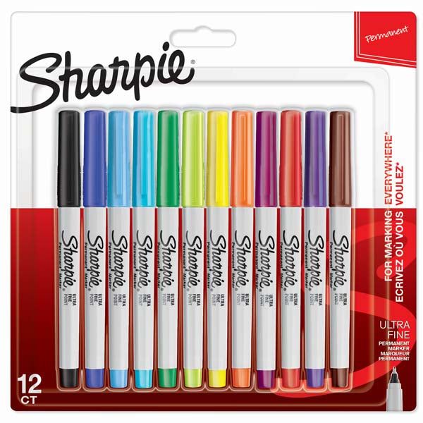 SHARPİE ULTRA FİNE PERMANENT MARKÖR KARIŞIK12 Lİ