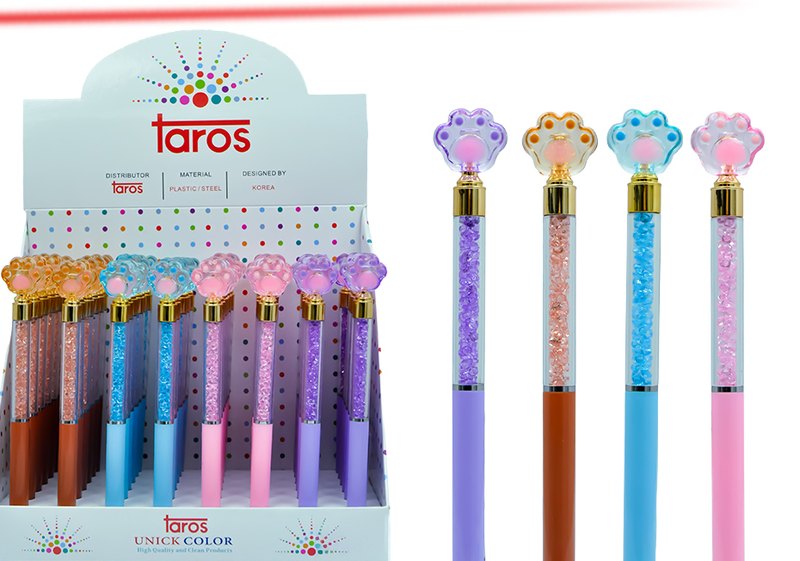 TAROS UNICK COLOR PATİ TEPELİ TAŞLI TÜKENMEZ KALEM