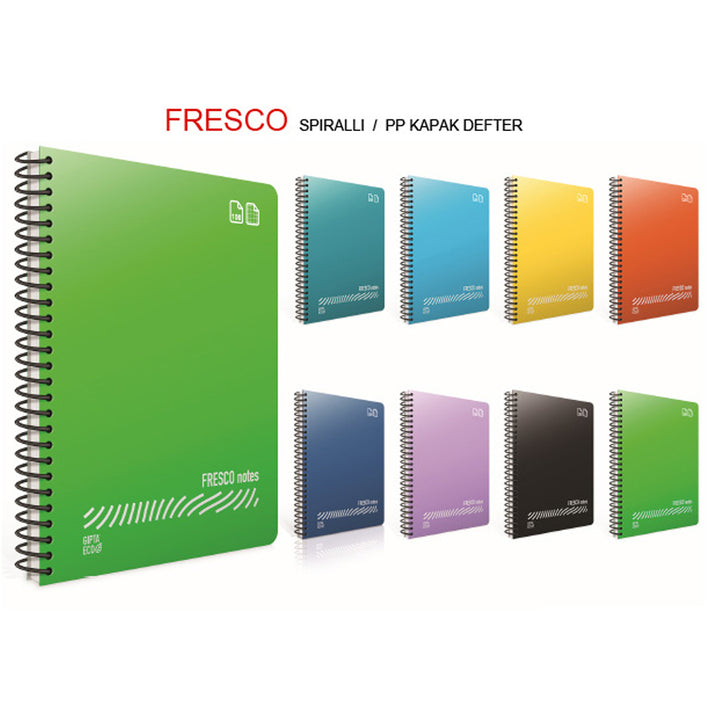 FRESCO SP. DÜZ PP DEFTER A4 120 YP. ÇİZGİLİ