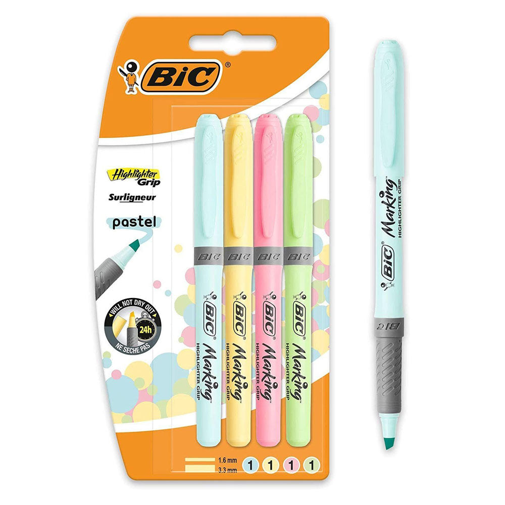 BİC KALEM SETİ HİGHLİGHTER GRİP PASTEL