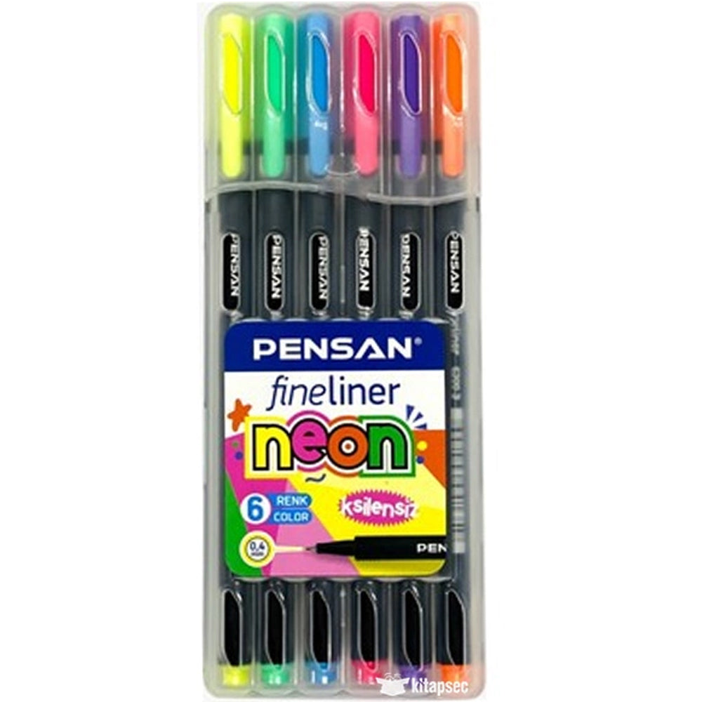 PENSAN 6300 FİNELİNER 6 Lİ NEON PVC KUTU