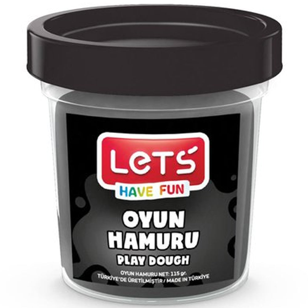 LETS L8440-10 TEK RENK  OYUN HAMURU SİYAH 115 GR. (ŞEFFAF BARDAK)