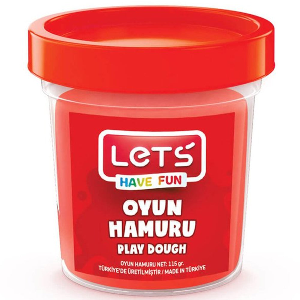 LETS L8440-7 TEK RENK  OYUN HAMURU KIRMIZI 115 GR. (ŞEFFAF BARDAK)
