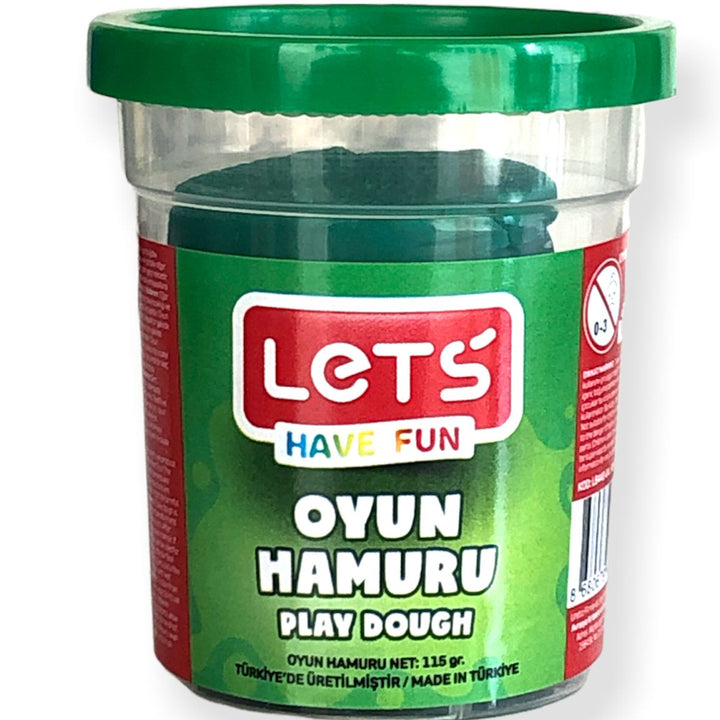 LETS L8440-4 TEK RENK  OYUN HAMURU YEŞİL 110 GR. (ŞEFFAF BARDAK)