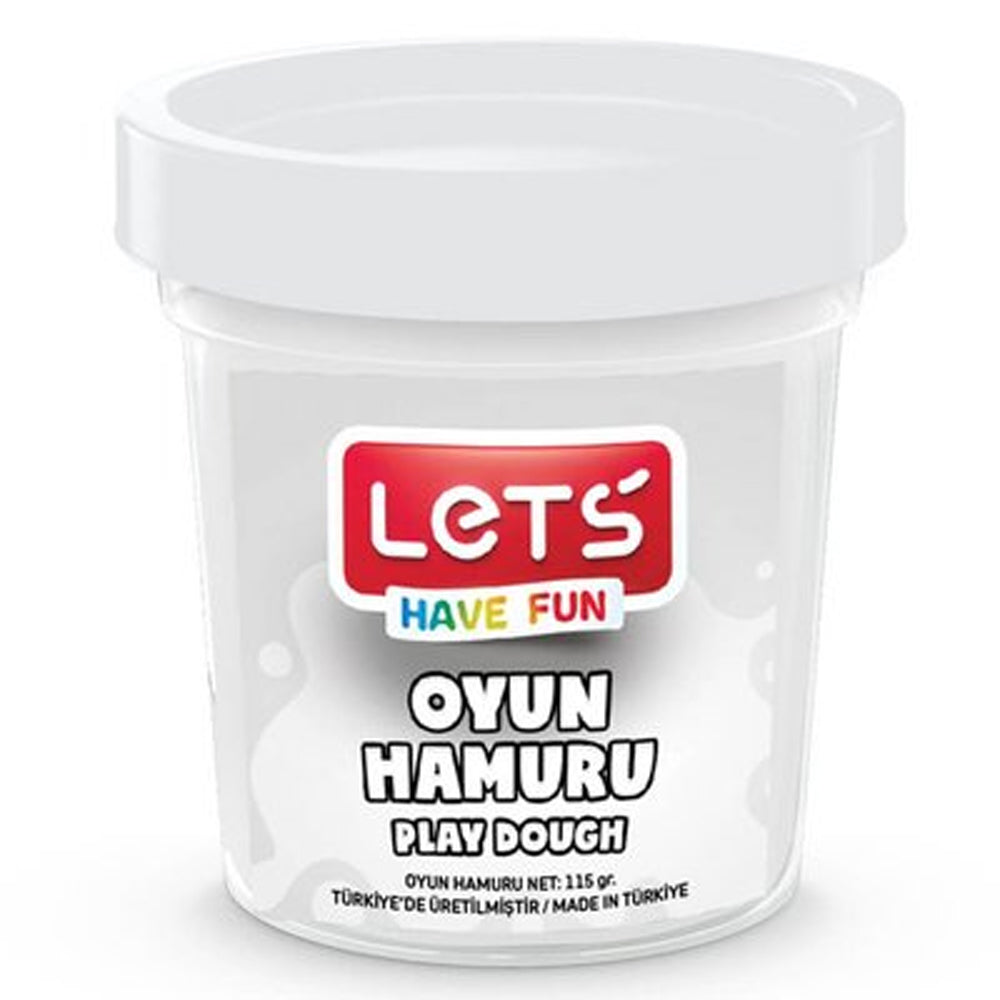 LETS L8440-5 TEK RENK  OYUN HAMURU BEYAZ 115 GR. (ŞEFFAF BARDAK)