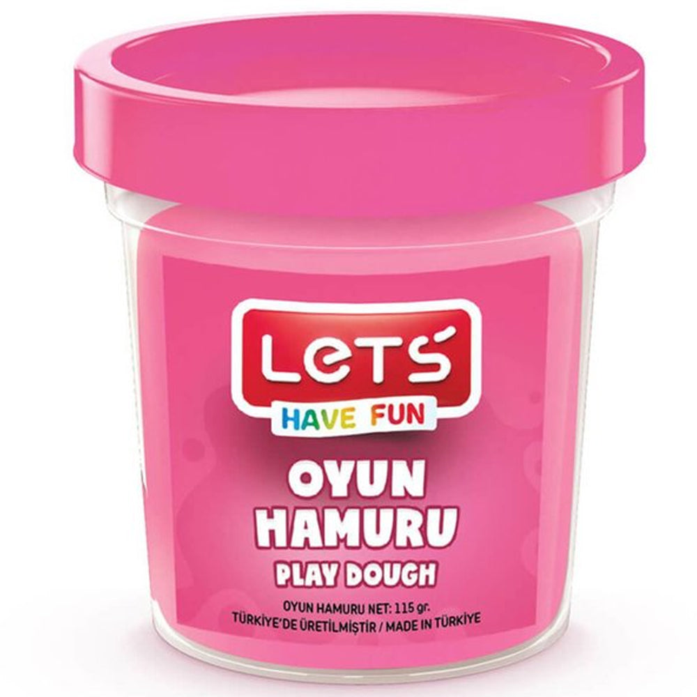 LETS L8440-7 TEK RENK  OYUN HAMURU PEMBE 115 GR. (ŞEFFAF BARDAK)