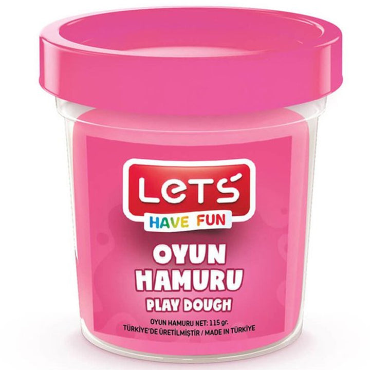LETS L8440-7 TEK RENK  OYUN HAMURU PEMBE 115 GR. (ŞEFFAF BARDAK)