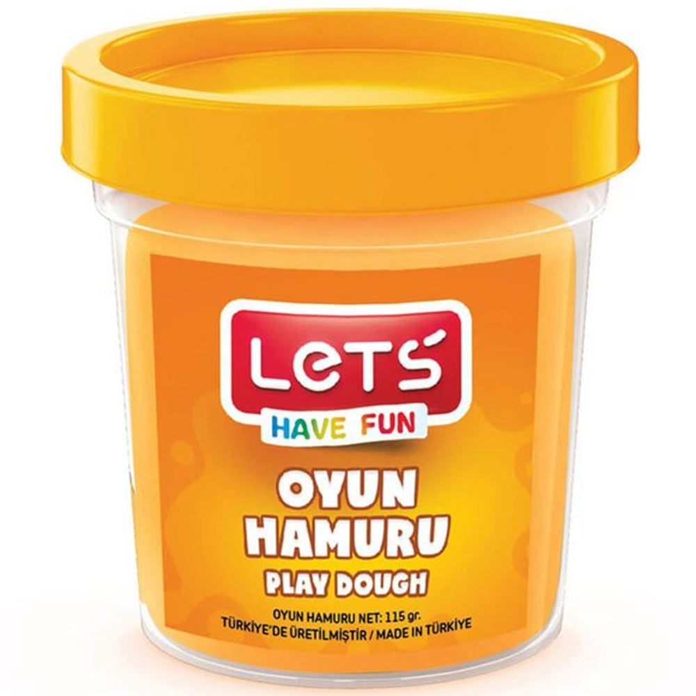 LETS L8440-8 TEK RENK  OYUN HAMURU TURUNCU 115 GR. (ŞEFFAF BARDAK)