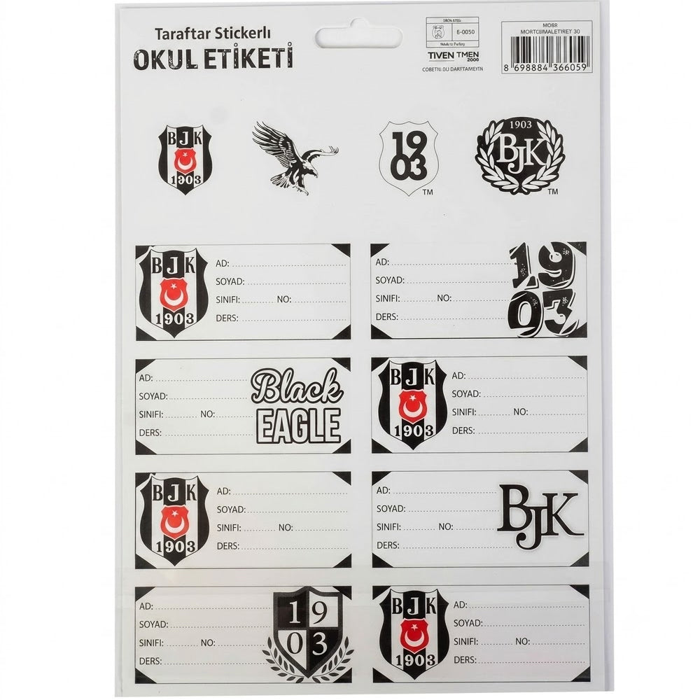 BJK OKUL ETİKETİ