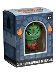 9332934411715 Smiggle - Dragon Trails 2'si 1 Arada Kalemtıraş ve Silgi