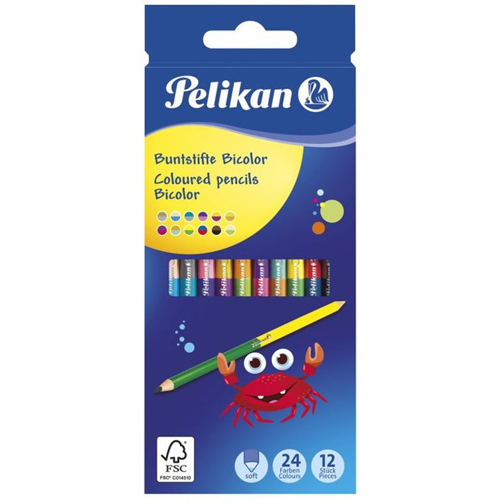 PELİKAN P-700146 ÇİFT UÇLU KURU BOYA 12Lİ KUTU