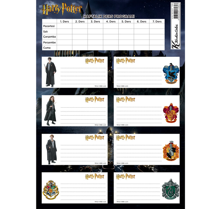 HARRY POTTER OKUL ETİKETİ