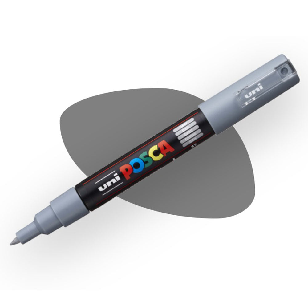 POSCA PC 1M BLACK 0.7 MM GREY