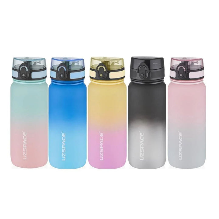 UZSPACE 650 ML GRADİENT RENK SOFTTOUCH TRİTAN SU MAVİ