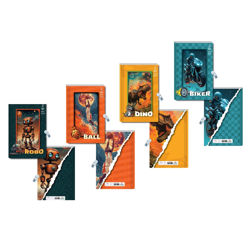 LİLAMOR ASTRONOTLU 112 YP. ÇİZGİLİ DEFTER