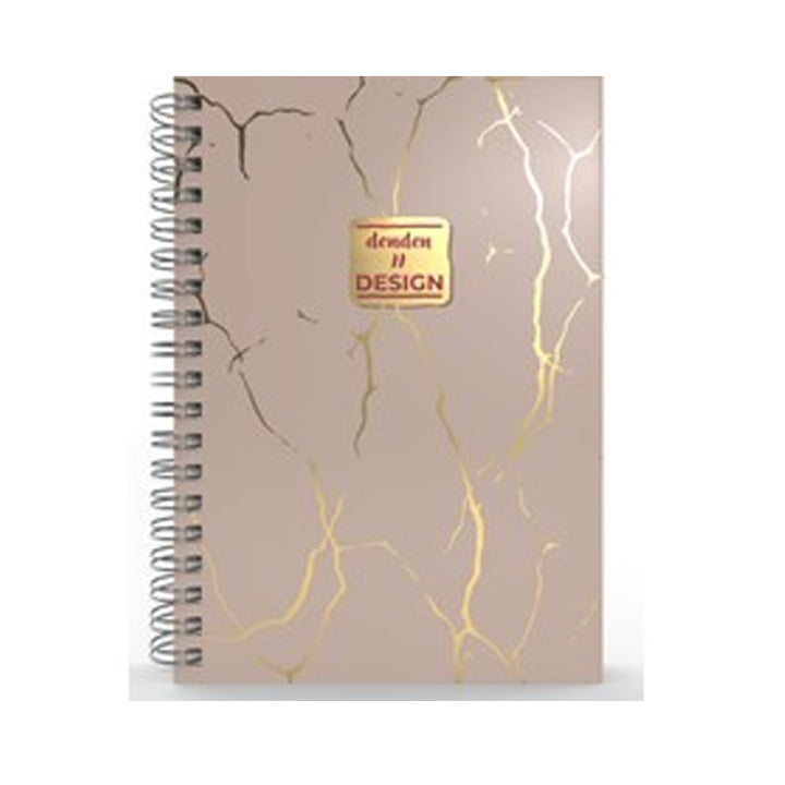 YMN DENDEN MERMER DESENLİ DEFTER KREM RENGİ