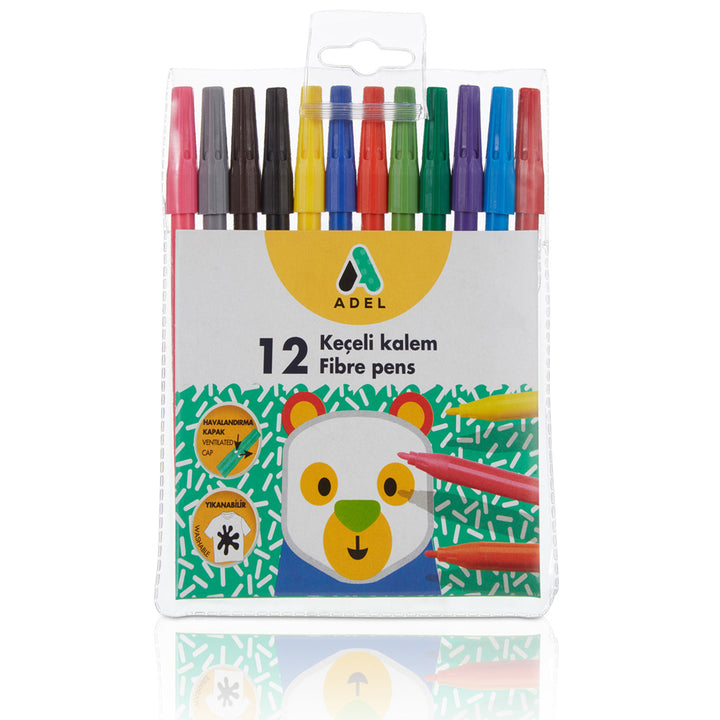 ADEL KEÇELİ KALEM, 12 RENK