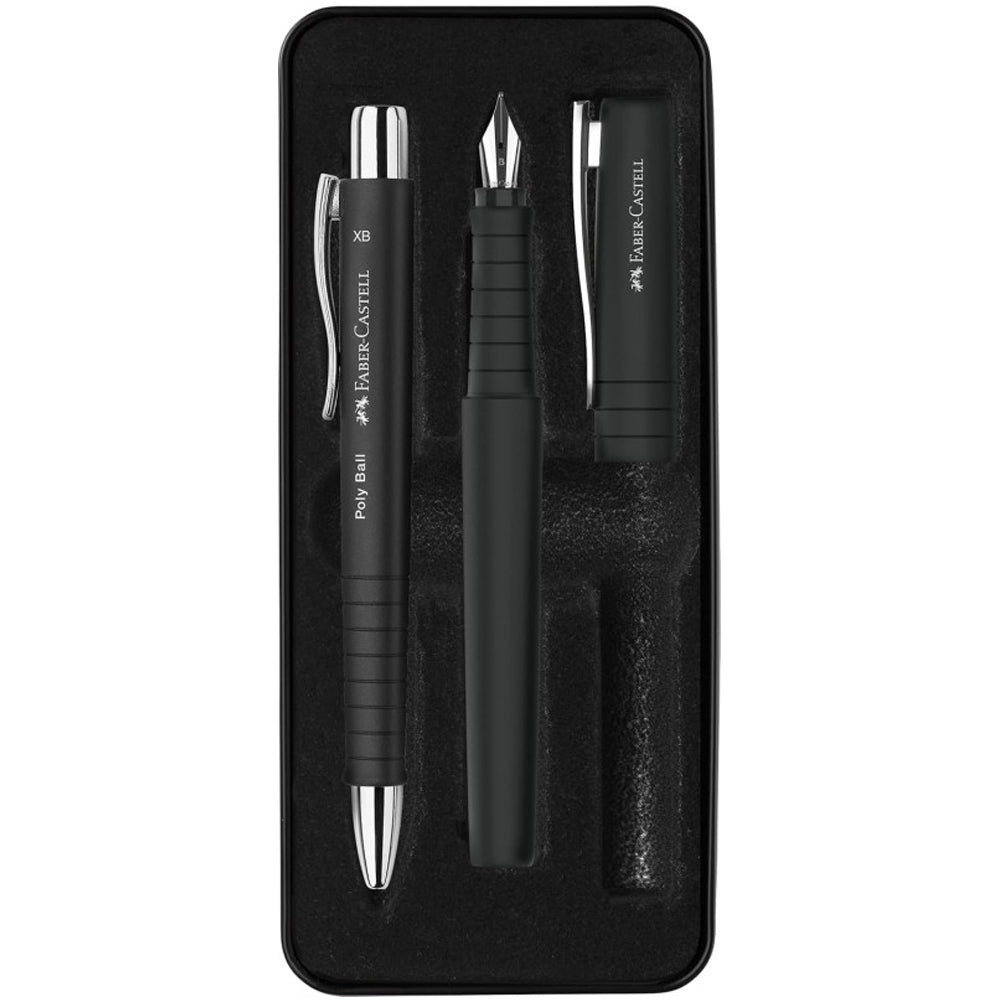 FABER CASTELL POLY BALL HEDİYE KALEM SETİ BLACK