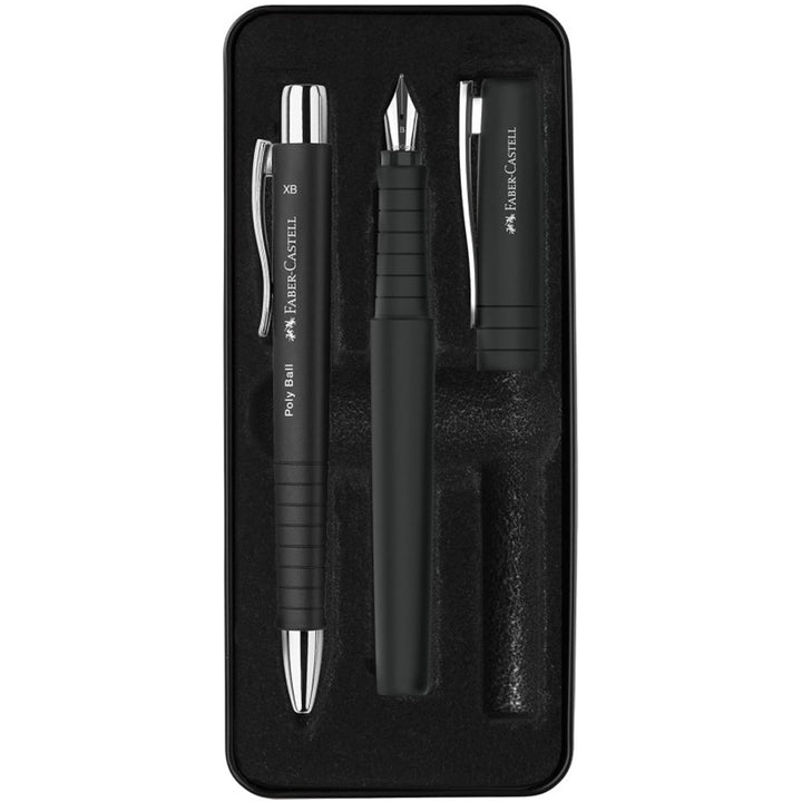FABER CASTELL POLY BALL HEDİYE KALEM SETİ BLACK