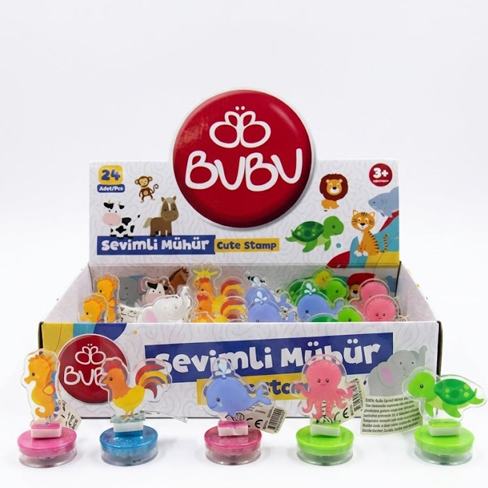 BU-BU AKRİLİK SEVİMLİ MÜHÜRLER 24'LÜ
