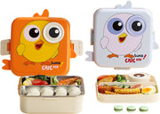DREAM VEST TEK KATLI KARE TAVUK ÇELİK BESLENME KUTUSU 1120ML +70ML (7114)