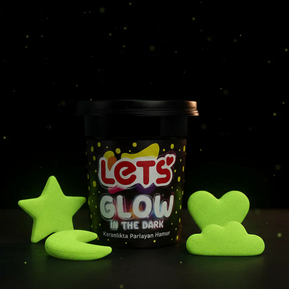 LETS GLOW SİYAH OYUN HAMURU