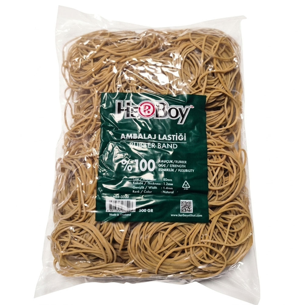 HERBOY MİNİ AMBALAJ LASTİK KAUÇUK LASTİK 500 GR