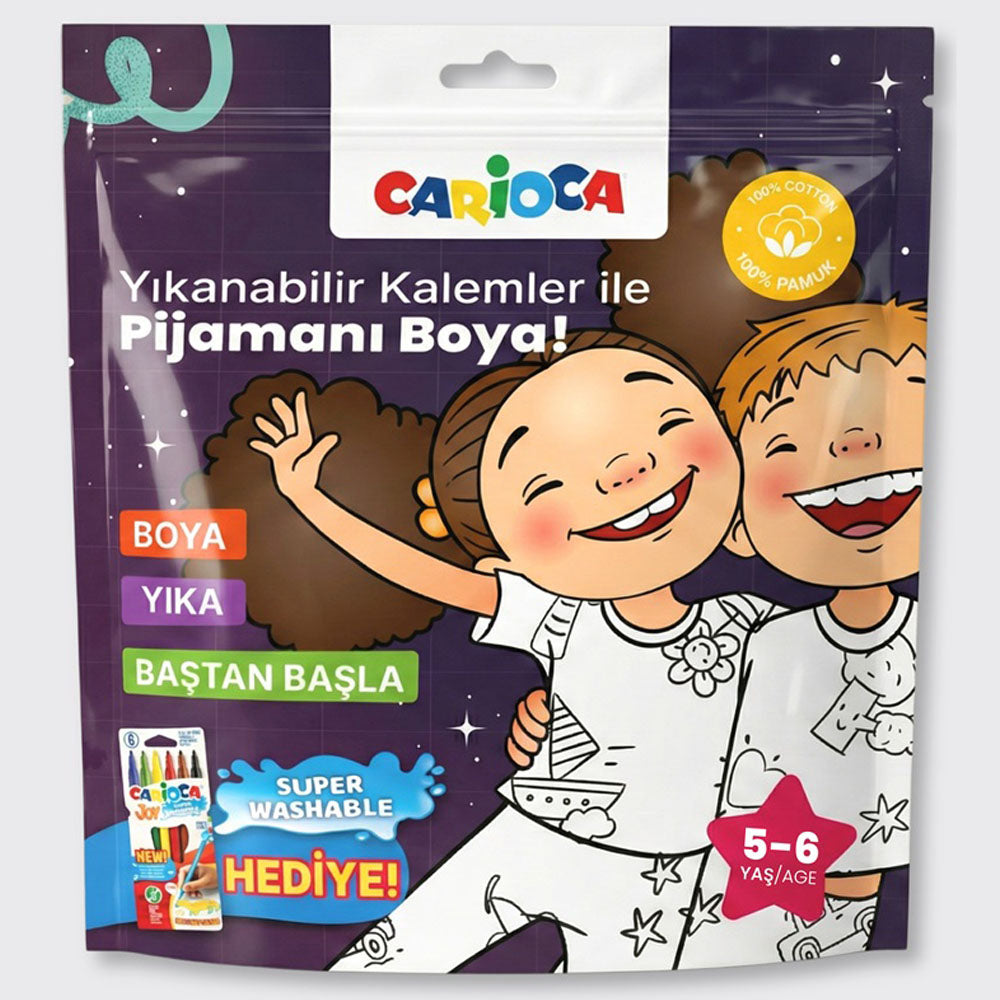 CARİOCA 5-6 YAŞ PİJAMA BOYAMA