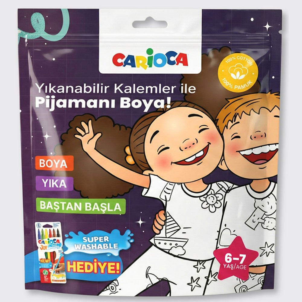 CARİOCA 6-7 YAŞ PİJAMA BOYAMA