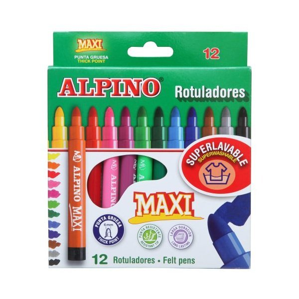 ALPİNO MAXI  12 RENK KEÇELİ KALEM