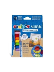 CARIOCA 45281 AKRİLİK PAİNT MARKER SU BAZLI FIRÇA UÇLU 10 LU