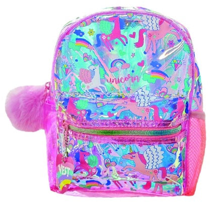 DREAM VEST ŞEFFAF HOLOGRAMLI UNİCORN SIRT ÇANTASI