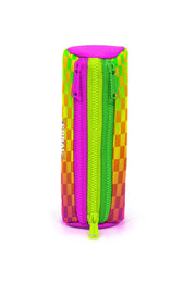Coral High Kids Neon Renkli Dama Desenli Üç Bölmeli Kalem Çantası 31003