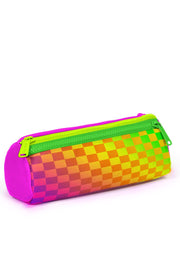 Coral High Kids Neon Renkli Dama Desenli Üç Bölmeli Kalem Çantası 31003