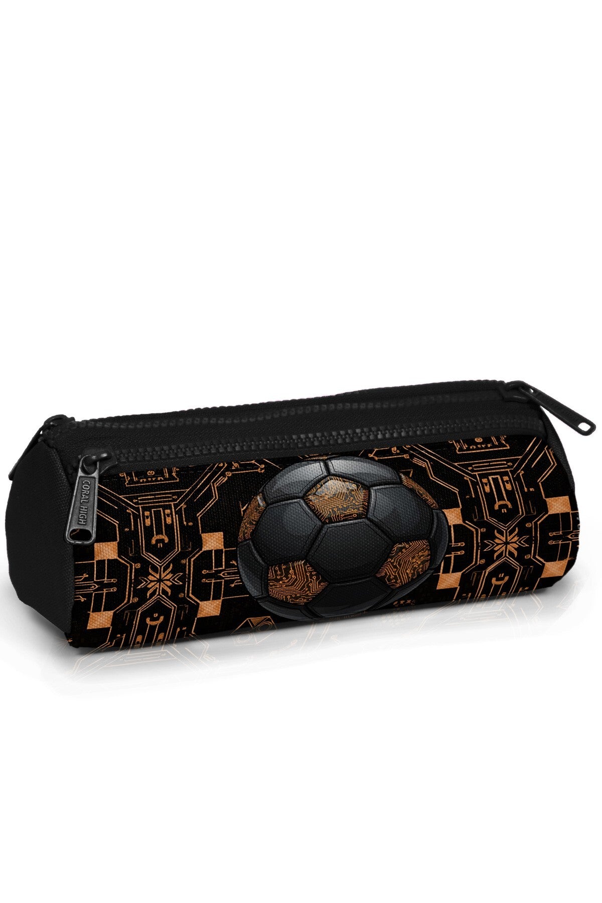 Coral High Kids Futbol Desenli Üç Bölmeli Kalem Çantası 31017