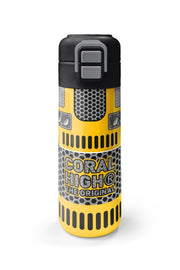 Coral High Kids Sarı Siyah Robot Desenli Pipetli ve Direkt İçim Çelik Termos 500 ml 31862