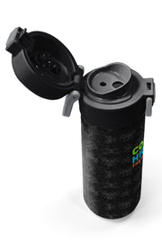 Coral High Kids Siyah Drone Desenli Pipetli ve Direkt İçim Çelik Termos 500 ml 31891