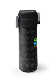 Coral High Kids Siyah Drone Desenli Pipetli ve Direkt İçim Çelik Termos 500 ml 31891