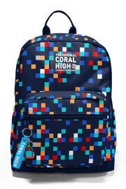 Coral High Lacivert Geometrik Desenli Okul Sırt Çantası 33235