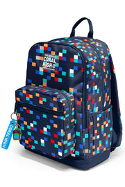 Coral High Lacivert Geometrik Desenli Okul Sırt Çantası 33235